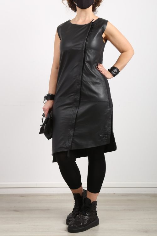 black by k&m - Leather clutch untensil bag black