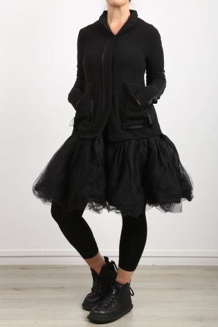 rundholz black label - Kleid mit breitem Tüllabschluss black