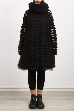 rundholz black label - Kleid mit breitem Tüllabschluss black - Winter 2022