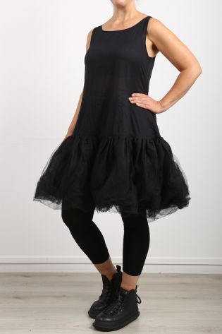 rundholz black label - Kleid mit breitem Tüllabschluss black