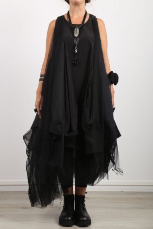 creare - Kleid WINGTOUF mit Tüll black - Sommer 2022