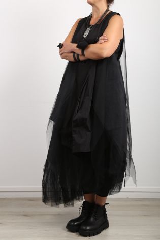 creare - Kleid WINGTOUF mit Tüll black - Sommer 2022