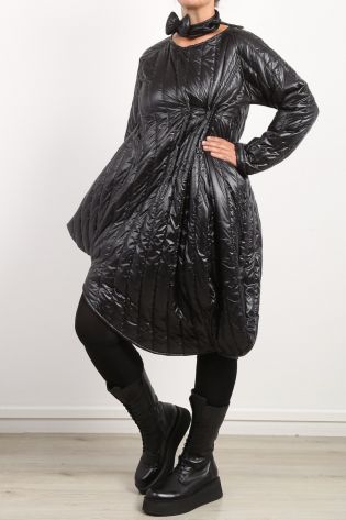 creare - Kleid MOOD im Empire Style gesteppt black - Winter 2023