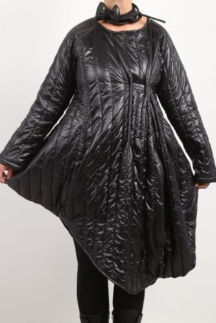 creare - Dress MOOD quilted empire style black - Winter 2023