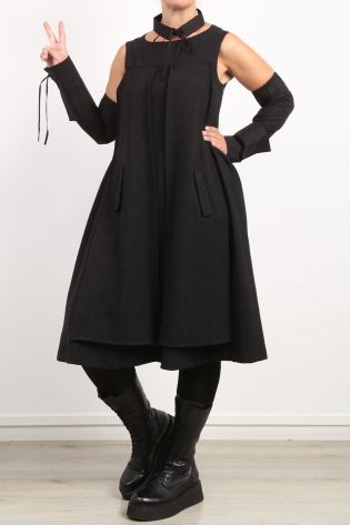 rundholz - Sleeves with big cuff Cotton black
