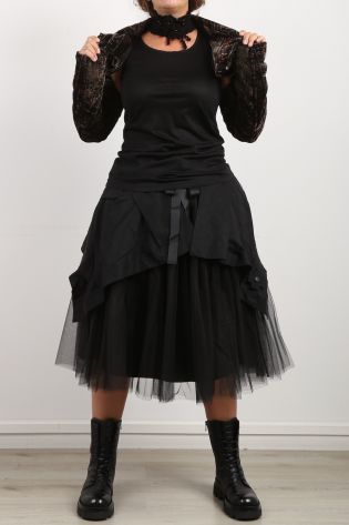 pluslavie - Tulle Skirt Plütütü black
