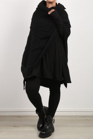 rundholz - Giant scarf cape stole cashmere black