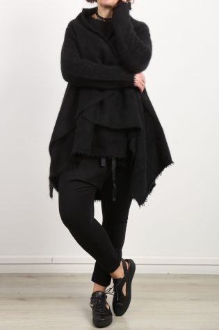 pluslavie - Sweaterhose PANT 2 JOG mit Kreuzknopf black