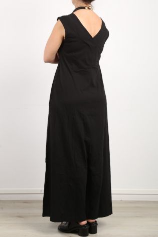 rundholz dip - Long jumpsuit Marlene shape with lower crotch Cotton Jersey black