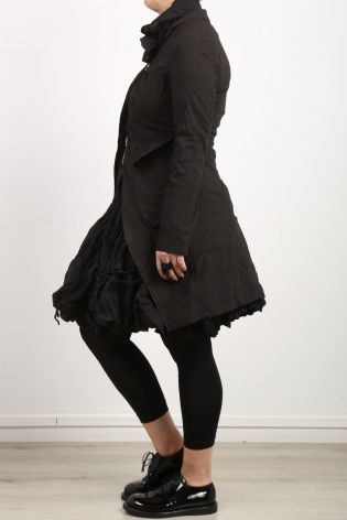 rundholz dip - Coat frock fitted with pockets black