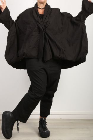 rundholz dip - Jacke mit Ärmeln in Tulpenform Oversize Super Stretch black