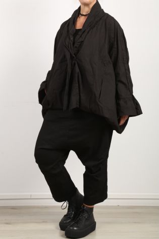 rundholz dip - Jacke mit Ärmeln in Tulpenform Oversize Super Stretch black
