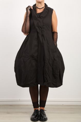 rundholz dip - Kleid in Tulpenform mit Schalkragen Super Stretch black