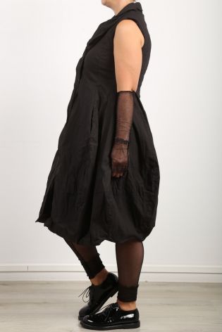 rundholz dip - Kleid in Tulpenform mit Schalkragen Super Stretch black