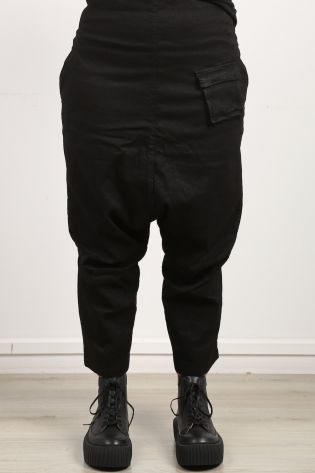 rundholz dip - Hose mit hoher Taille und abgesetztem Schritt Stretch black