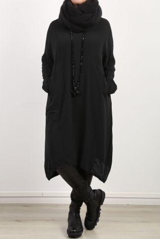 hannoh wessel - Dress DINAH with applications viscose cupro black