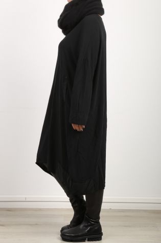 hannoh wessel - Kleid DINAH mit Applikationen Viskose Cupro black