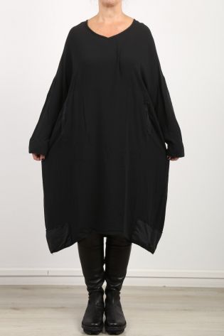 hannoh wessel - Dress DINAH with applications viscose cupro black