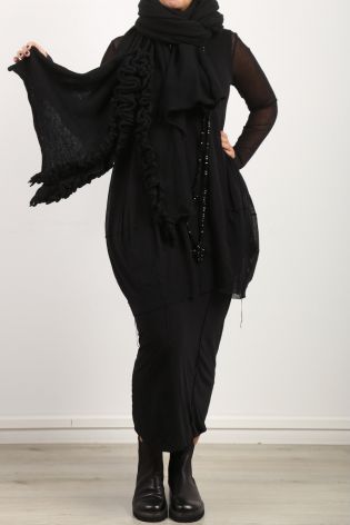 rundholz black label - Tülltunika in Ballonform mit Ziernähten und Fäden black