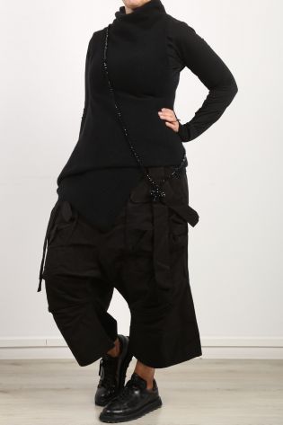 rundholz black label - Pants with large pockets and loops black