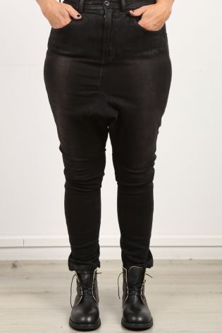 rundholz - Jeanshose in Röhrenform mit leicht abgesetztem Schritt black jeans
