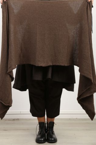 rundholz - Large scarf cape stole cashmere coffee