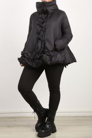 rundholz black label - Jacket with ruffles and duck down black