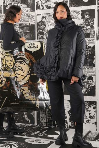 rundholz black label - Jacke mit Rüschen und Entendaunen black