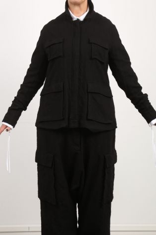 rundholz dip - Jacke mit vielen Taschen Schurwolle black