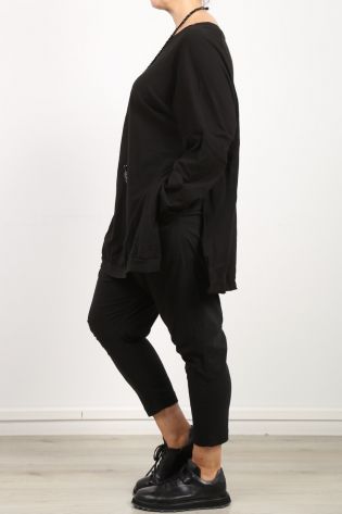 rundholz black label - Sommerhose mit tieferem Schritt 7/8 Länge super Stretch black