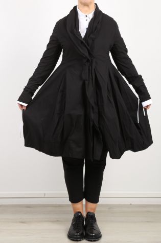 rundholz black label - Raffinierter Mantel in Ballonform super Stretch black