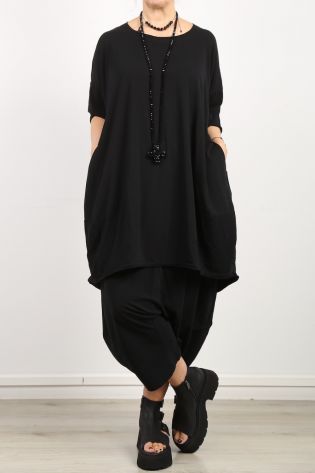 rundholz black label - Shirtkleid in Ballonform mit 3/4 Ärmeln Jersey Stretch black