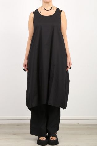 rundholz black label - Trägerkleid zum Binden Cotton Popeline Oversize black