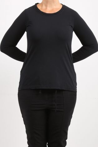 rundholz black label - Shirt with decorative neckline black - Winter 2023